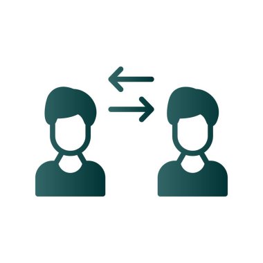 Glpyh Gradyan Vektör Simgesi Tasarımı Aktar