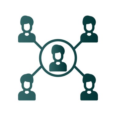  Ağ Glpyh Gradyan Vektör Simgesi Tasarımı