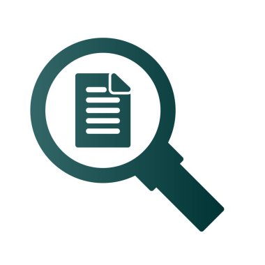 Glpyh Gradyan Vektör Simgesi Tasarımı Ara