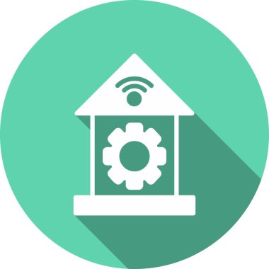 Glpyh Çember Vektör Simgesi Tasarımı Ayarlanıyor