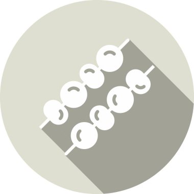  Kebap Kabartma Çemberi Vektör Simgesi Tasarımı