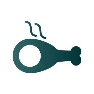  Et Kabartması Gradyan Vektör Simgesi Tasarımı