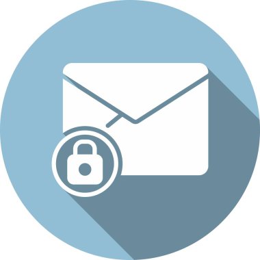  Posta Kabartma Çemberi Vektör Simgesi Tasarımı