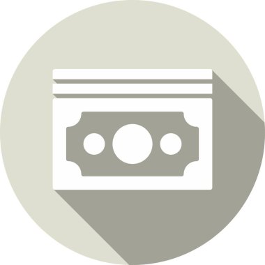 Para Kabartma Çemberi Vektör Simgesi Tasarımı