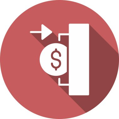 Glyph Çember Vektör Simgesi Tasarımı Öde