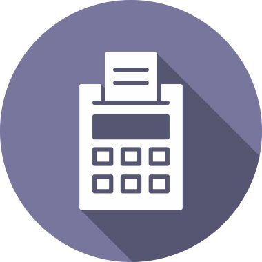  Muhasebe Kabartma Çemberi Vektör Simgesi Tasarımı