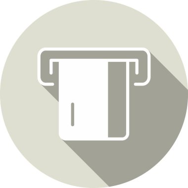 ATM Glyph Çember Vektör Simgesi Tasarımı