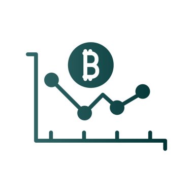 Grafik Grafik Grafik Gradyan Vektör Simgesi Tasarımı