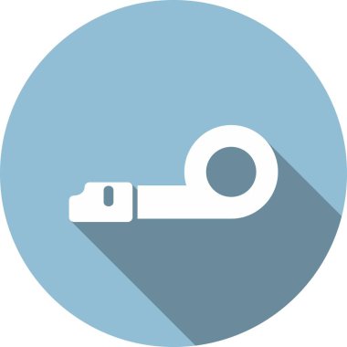 Gürültücü Glyph Çember Vektör Simgesi Tasarımı