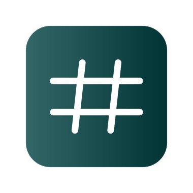 Etiket Glyph Gradyan Vektör Simgesi Tasarımı