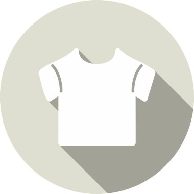 T-Shirt Kabartma Çemberi Vektör Simgesi Tasarımı