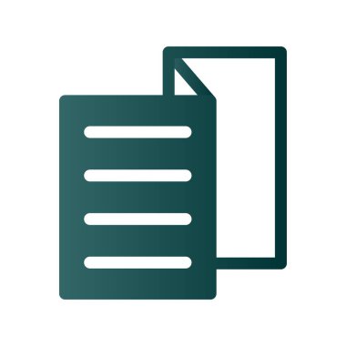 Broşür Gradyan Vektör Simgesi Tasarımı