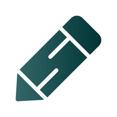 Kalem Kabartması Gradyan Vektör Simgesi Tasarımı