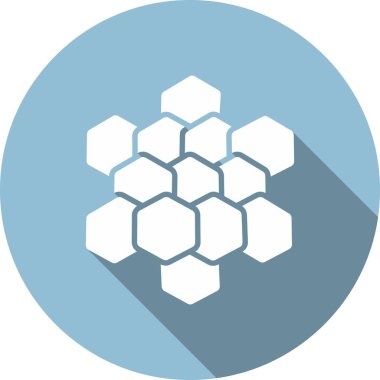 Bal Tarağı Kabartma Çemberi Vektör Simgesi Tasarımı