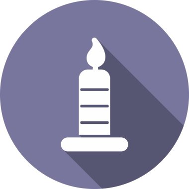 Mum Kabartma Çemberi Vektör Simgesi Tasarımı