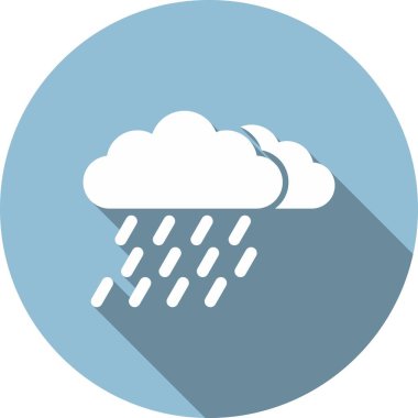 Yağmur Kabartma Çemberi Vektör Simgesi Tasarımı