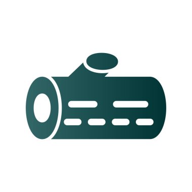 Wood Glyph Gradyan Vektör Simgesi Tasarımı