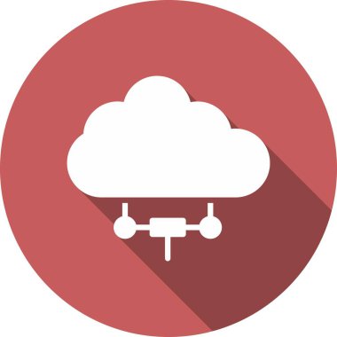 Glyph Çember Vektör Simgesi Tasarımı Sunuluyor