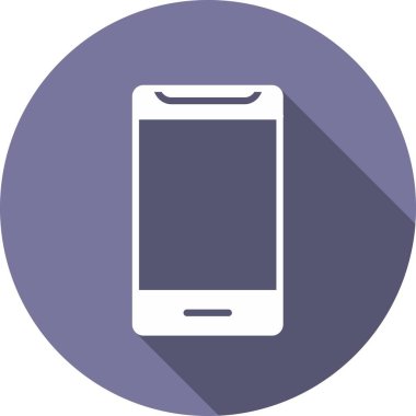 Mobil Glyph Çember Vektör Simgesi Tasarımı