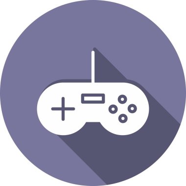 Oyun Kabartma Çemberi Vektör Simgesi Tasarımı