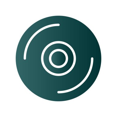 Dvd Gradyan Vektör Simgesi Tasarımı