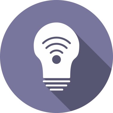 Ampul Kabartma Çemberi Vektör Simgesi Tasarımı