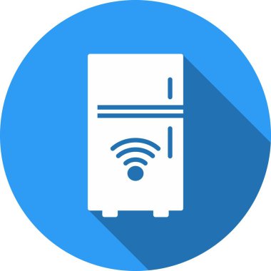 Buzdolabı Kabartma Çemberi Vektör Simgesi Tasarımı