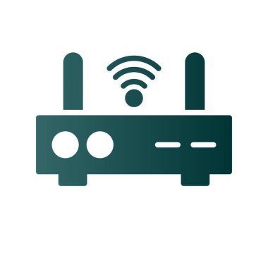 Yönlendirici Glyph Gradyan Vektör Simgesi Tasarımı