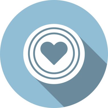 Hedef Glyph Çember Vektör Simgesi Tasarımı