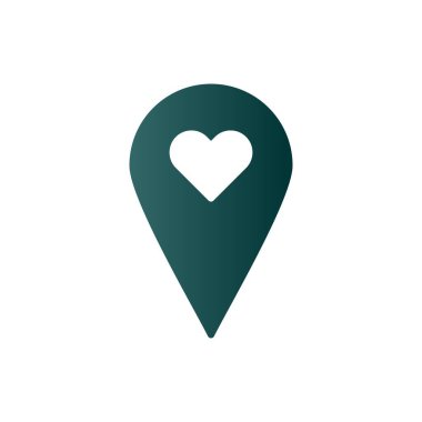 Harita Grafik Gradyan Vektör Simgesi Tasarımı