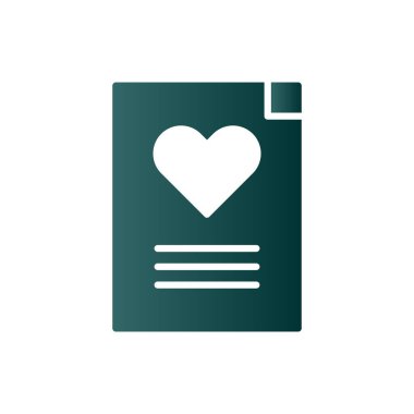  Dosya Glyph Gradyan Vektör Simgesi Tasarımı