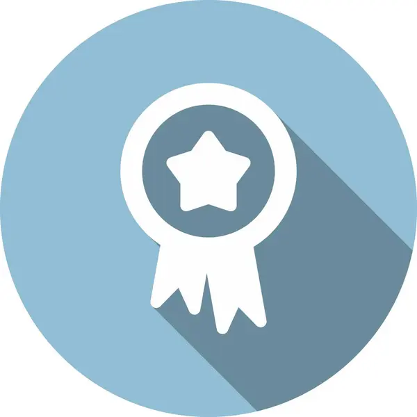 Badge Glyph Circle Vector Icon Desig — Stock Vector