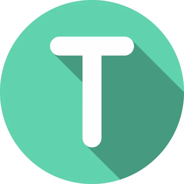 T字形圆环向量Icon设计 — 图库矢量图片