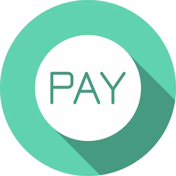 Pay Glyph Circle Vector Icon Desig — Archivo Imágenes Vectoriales