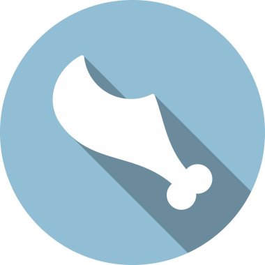 Tavuk Kabartma Çemberi Vektör Simgesi Tasarımı