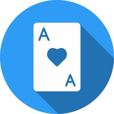 Kart Oynatma Çemberi Vektör Simgesi Tasarımı