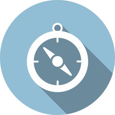 Yön Göstergesi Glyph Çember Vektör Simgesi Tasarımı