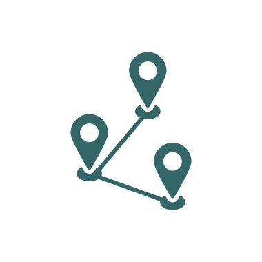 Parça Glyph Gradyan Vektör Simgesi Tasarımı