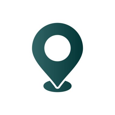 Yer Tutucu Glyph Gradyan Vektör Simgesi Tasarımı