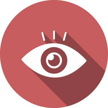 Göz Kabartma Çemberi Vektör Simgesi Tasarımı