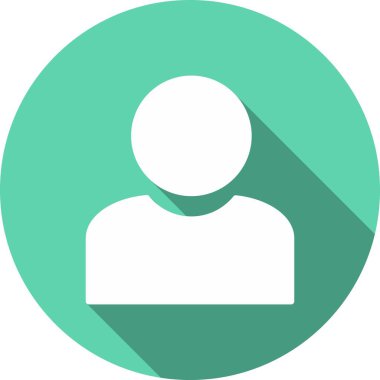 Kişi Kabartma Çemberi Vektör Simgesi Tasarımı