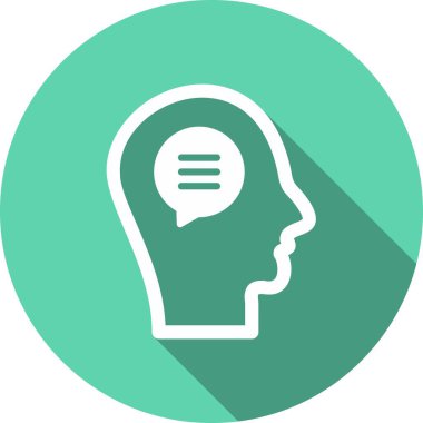 Kabartma Çemberi Vektör Simgesi Tasarımı Konuş