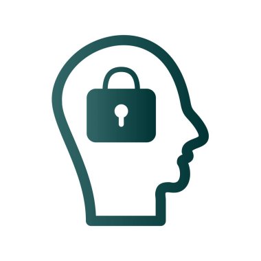  Glyph Gradyan Vektör Simgesi Tasarımı Kilitle