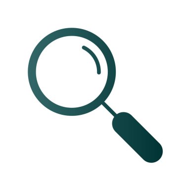 Glyph Gradyan Vektör Simgesi Tasarımı Ara