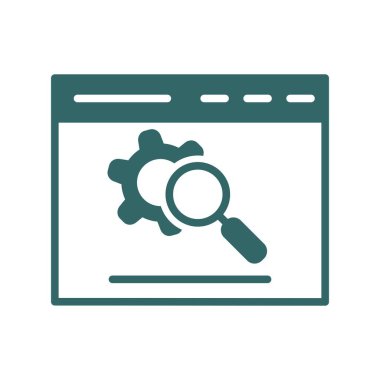 Tarayıcı Glyph Gradyan Vektör Simgesi Tasarımı