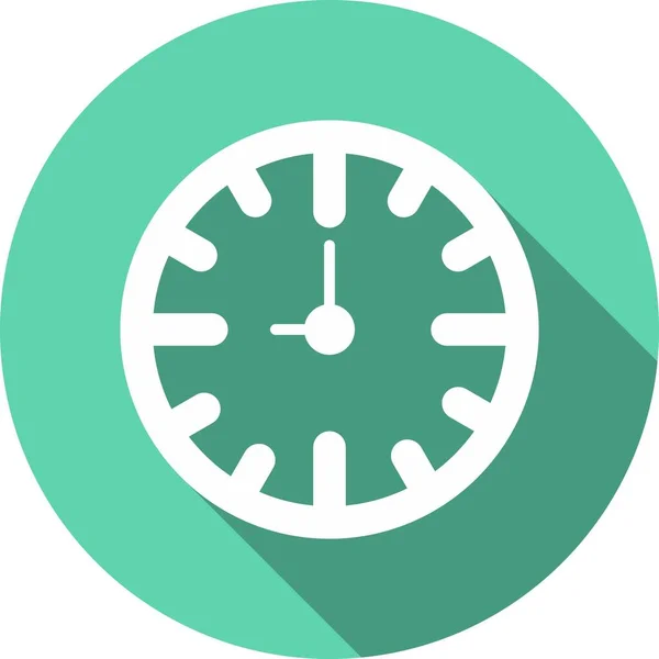 Clock Glyph Circle Vector Icon Desig — 스톡 벡터