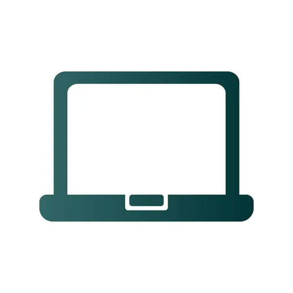 Laptop Glyph Gradient Vector Icon Desig — Archivo Imágenes Vectoriales