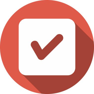 Glyph Çember Vektör Simgesi Tasarımı Kontrol Et