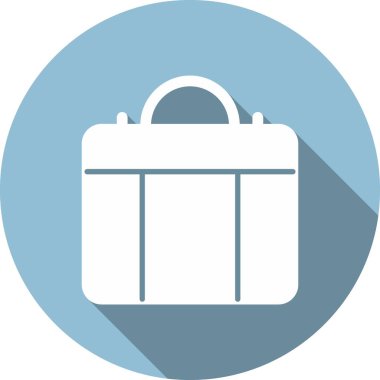 Evrak çantası Glyph Çember Vektör Simgesi Tasarımı