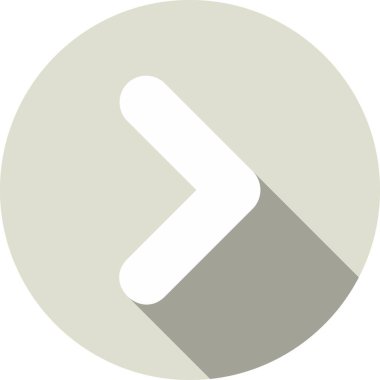 Point Sağ Glyph Çember Vektör Simgesi Tasarımı